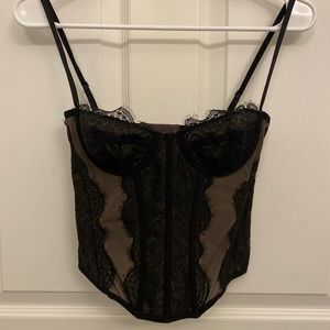Urban Outfitters Out From Under Modern Love Corset - Black Size S